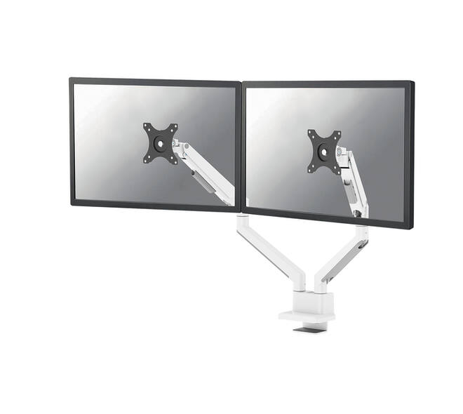Monitorarm Neomounts NEXT Slim dual 17-32" wit