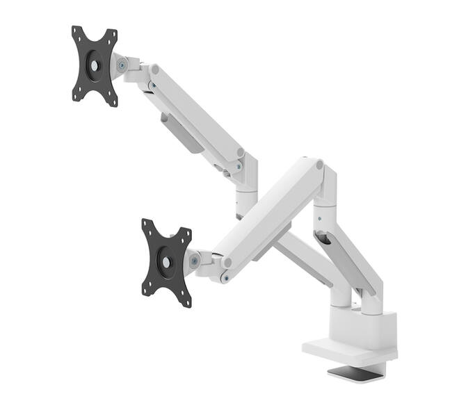 Monitorarm Neomounts NEXT Slim dual 17-32" wit
