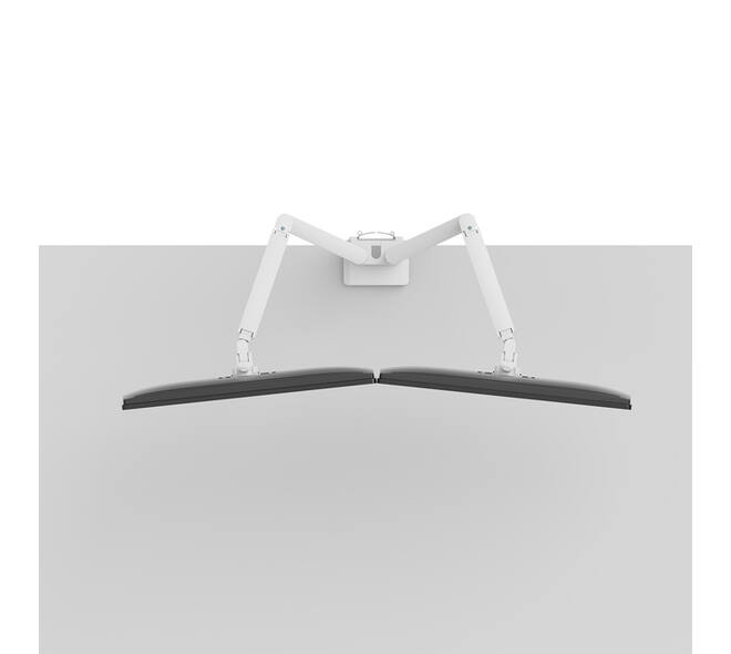 Monitorarm Neomounts NEXT Slim dual 17-32" wit