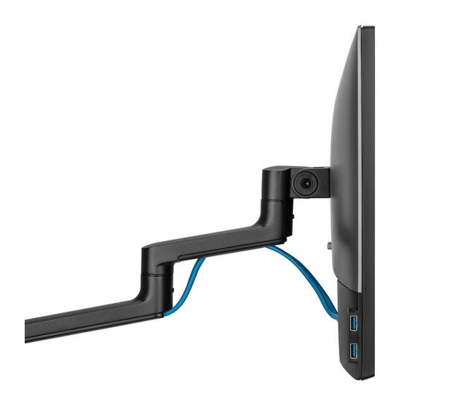 Monitorarm met laptophouder Neomounts NEXT Lite single 17-27" zwart