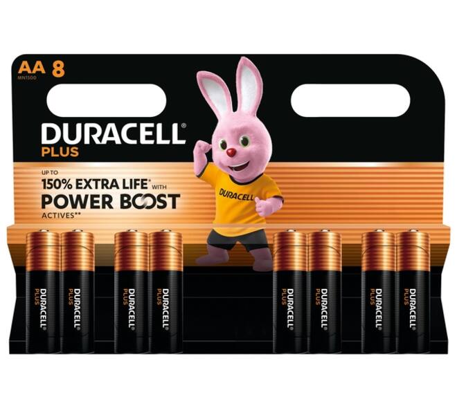 Batterij Duracell Plus Powerboost 8x AA