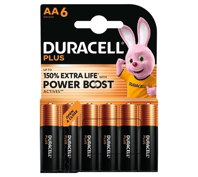 Batterij Duracell Plus Powerboost 6x AA