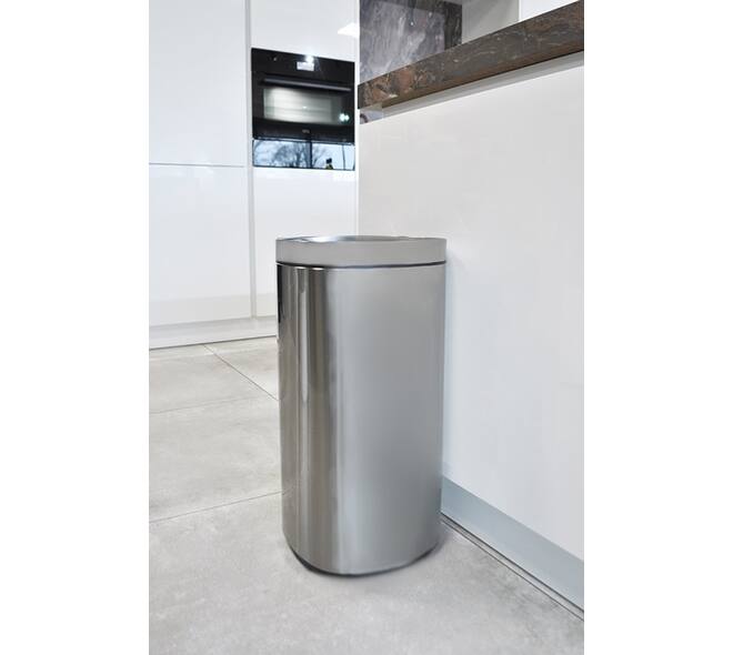 Afvalbak Desq Touch 50 liter RVS zilver