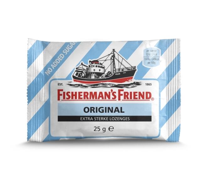 Keelpastilles Fisherman's Friend original extra sterk zak 25 gram
