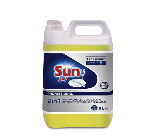 Vaatwasmiddel Sun Pro Formula 2in1 vloeibaar 5L