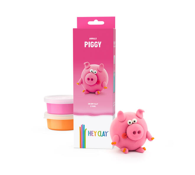 Klei Hey Clay Piggy 3 potjes