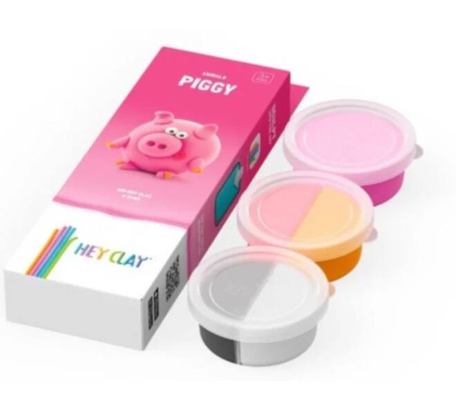 Klei Hey Clay Piggy 3 potjes