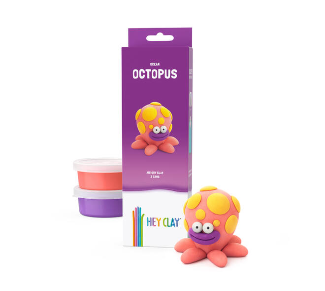 Klei Hey Clay Octopus 3 potjes