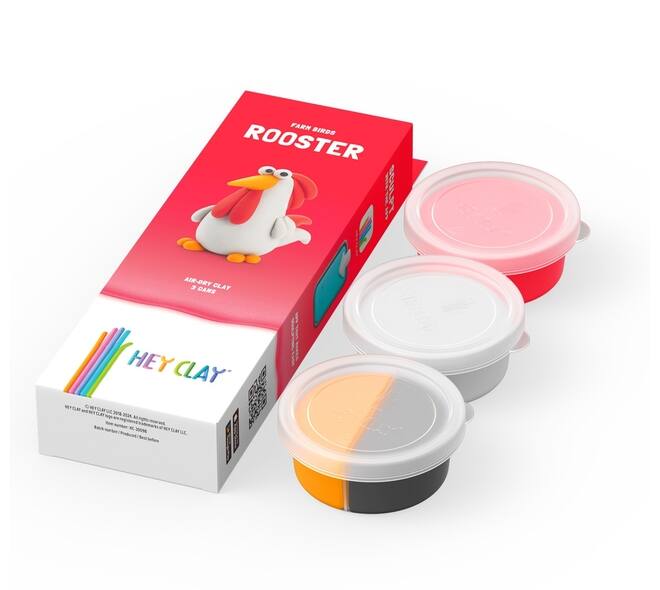 Klei Hey Clay Rooster 3 potjes