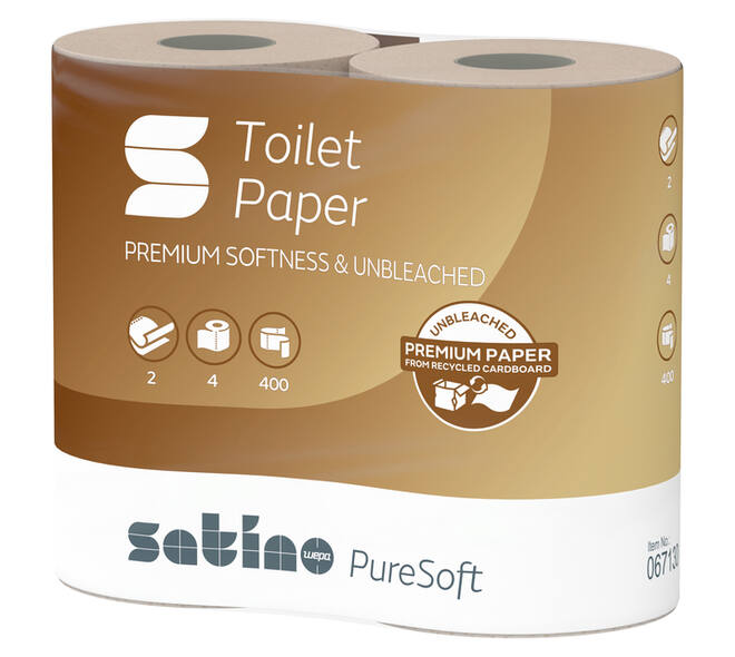 Toiletpapier Satino MT1 PureSoft 2-laags 400 vel naturel 067130