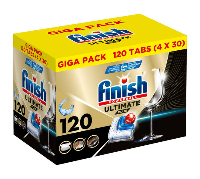 Vaatwastabletten Finish Ultimate plus 120 stuks gigapack