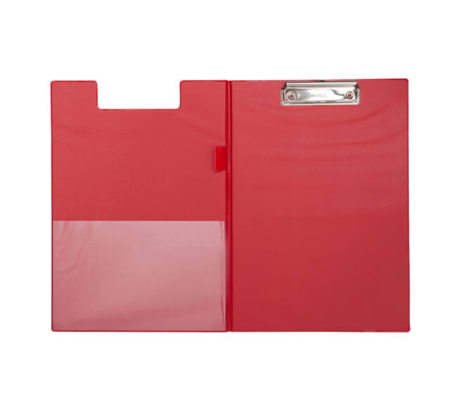 Klembordmap MAUL A4 staand PVC met penlus rood
