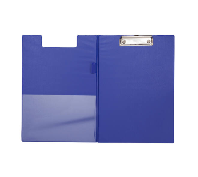 Klembordmap MAUL A4 staand PVC met penlus blauw