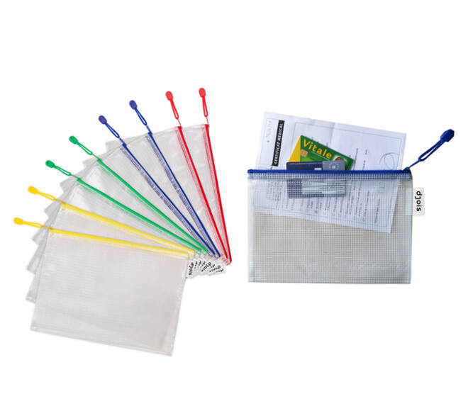 Opbergtas Djois met rits A4 assorti