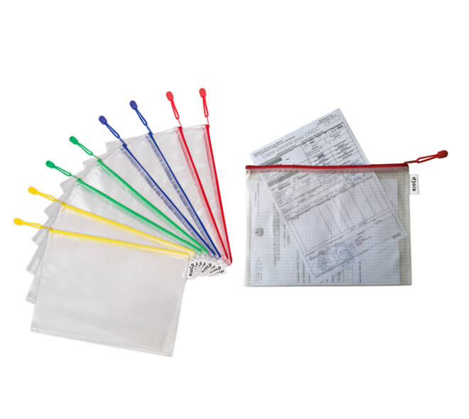 Opbergtas Djois met rits A4 assorti