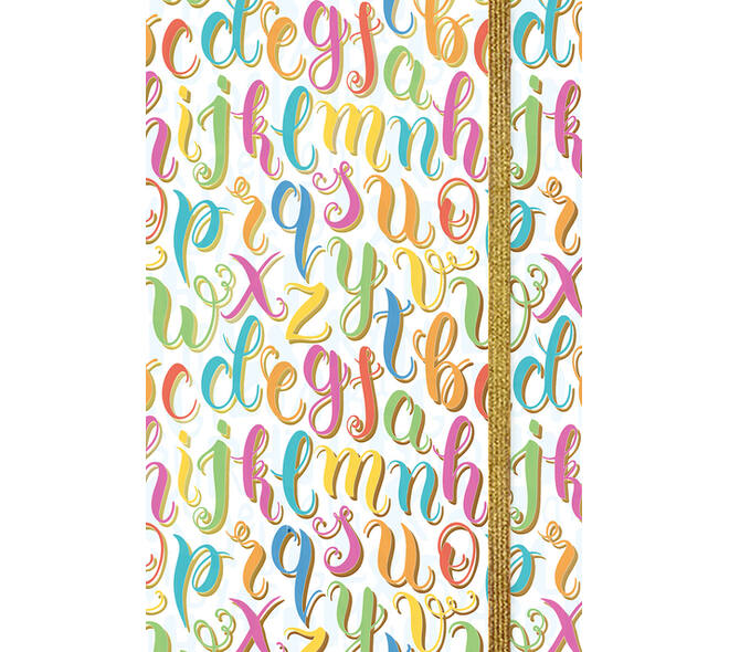 Notitieboekje letters/TC/150-110mm/Multi/Papier
