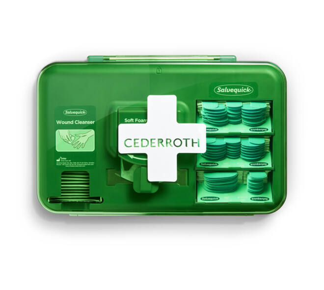 Wond dispenser Cederroth - Salvequick blauw