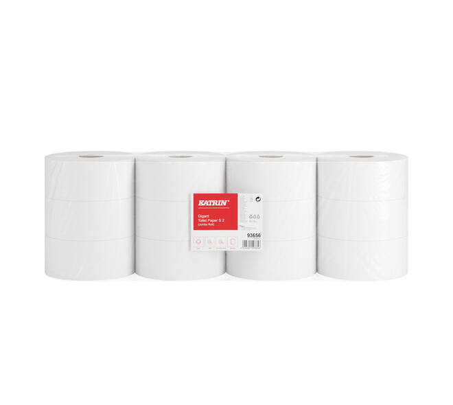 Toiletpapier Katrin Gigant S jumbo klein 2-laags 150m wit 93656