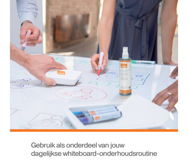 Whiteboardreinigingsspray Nobo waterbasis 250ml