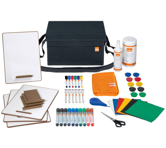 Whiteboard accessoire kit Nobo in draagtas