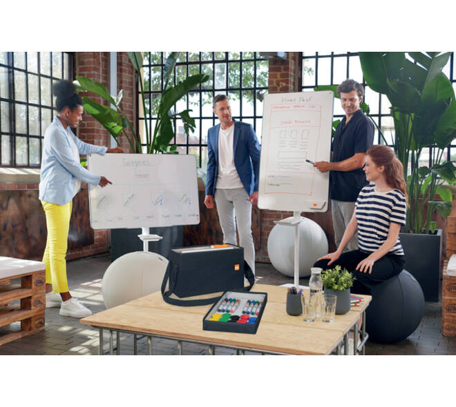 Whiteboard accessoire kit Nobo in draagtas