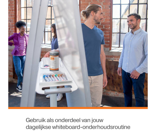Whiteboardreinigingsdoekjes Nobo plasticvrij 100 stuks