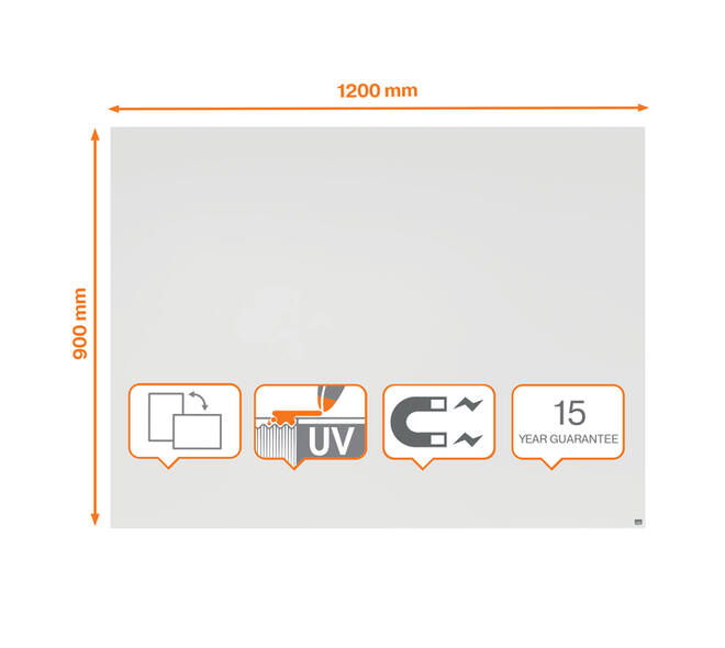 Whiteboard Nobo Infinity randloos 90x120cm
