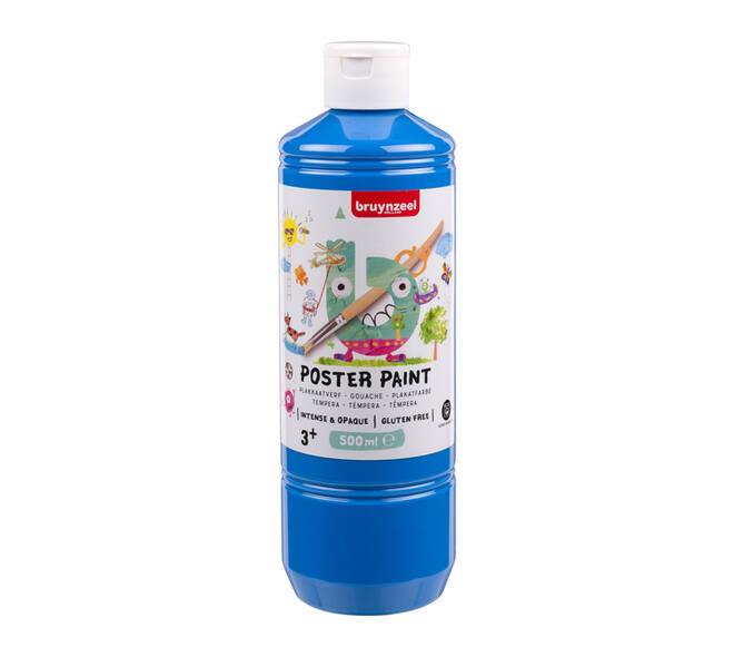 Plakkaatverf Bruynzeel lichtblauw fles à  500ml