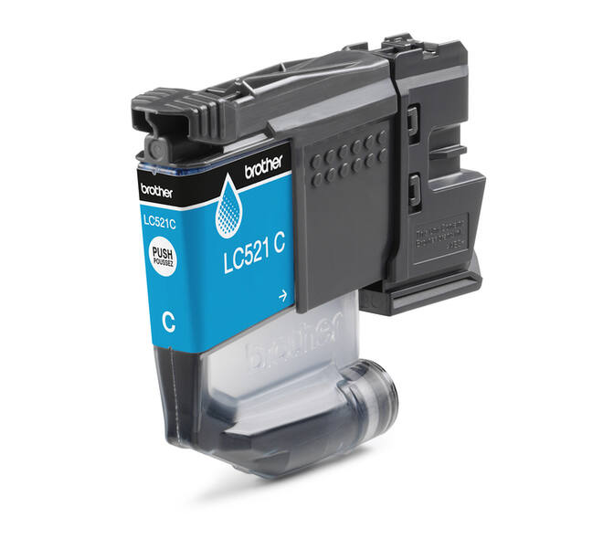 Inktcartridge Brother LC-521C blauw