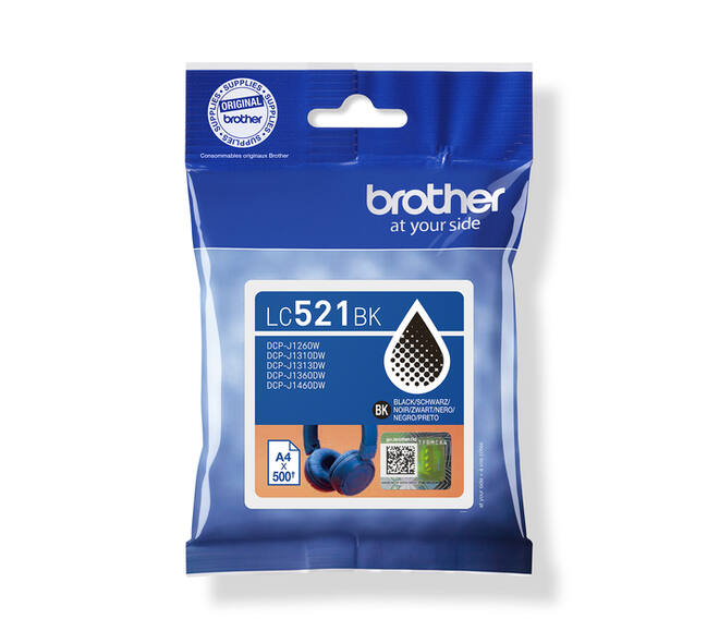 Inktcartridge Brother LC-521BK zwart