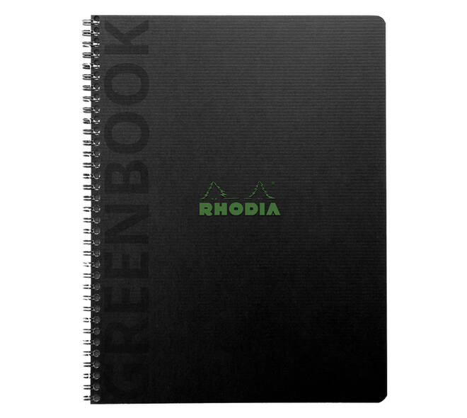 Notitieboek Rhodia Greenbook recycled A5+ lijn 160 pagina's 90gr sc