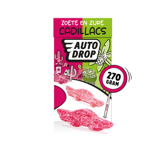 Autodrop zoete en zure Cadillacs pak 270gr