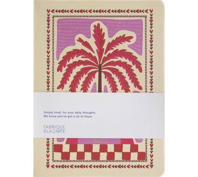 Notitieboek A-Journal Fabrique Palmtree Pink lijn