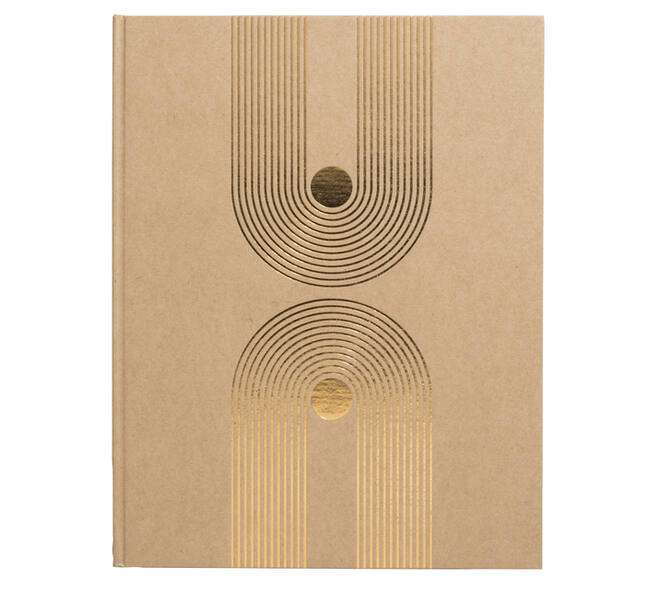 Gastenboek Exacompta Graphik 270x220mm blanco kraft