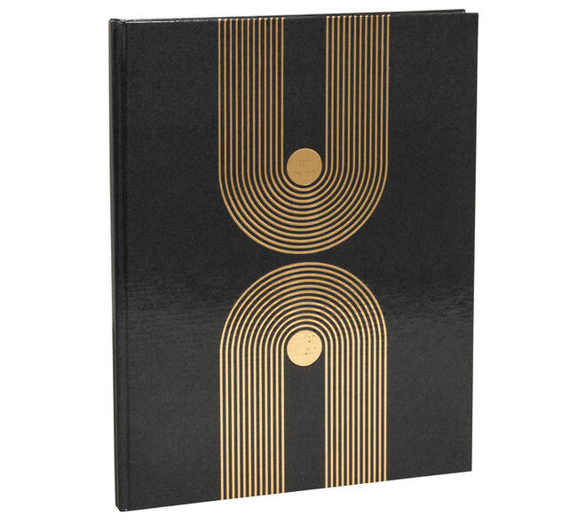 Gastenboek Exacompta Graphik 270x220mm blanco zwart