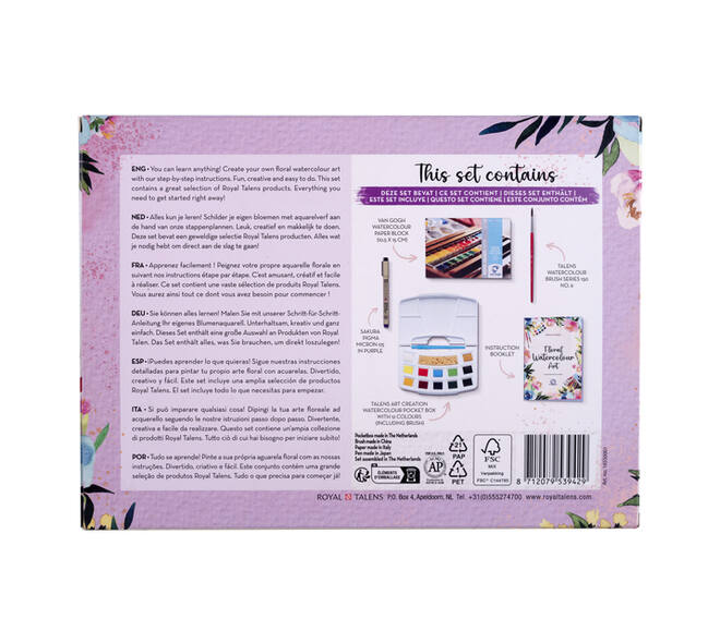 Aquarelverfset Talens Art Creation Floral Watercolour Art assorti
