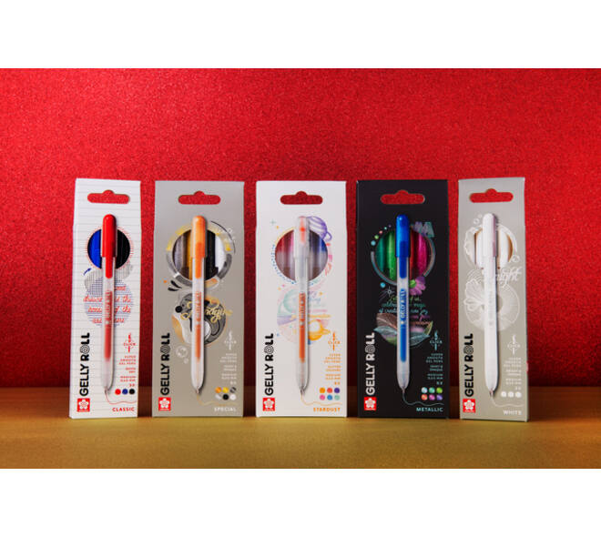 Gelschrijver Sakura Gelly Roll Classic 08 klikfunctie zwart 3 stuks