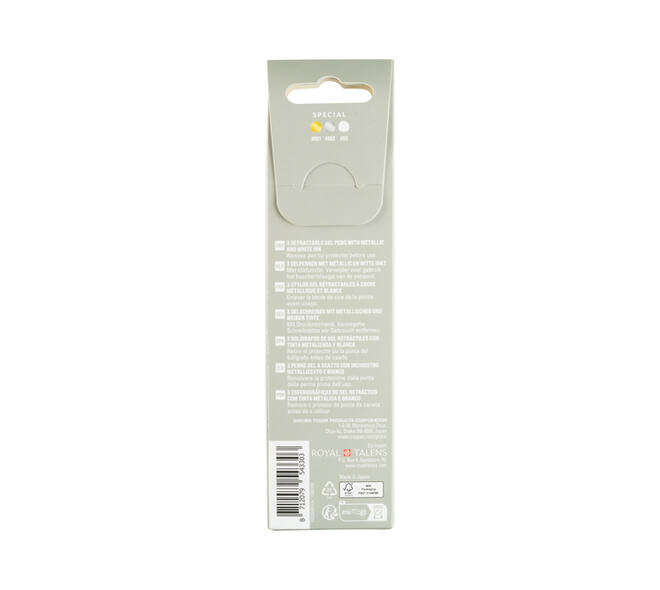 Gelschrijver Sakura Gelly Roll Special 08 klikfunctie set à 3 goud