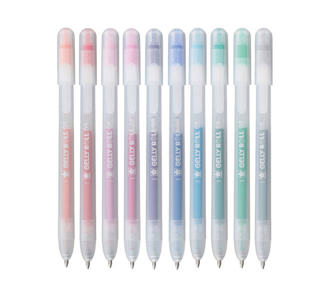 Gelschrijver Sakura Gelly Roll Stardust 08 klikfunctie assorti 10st
