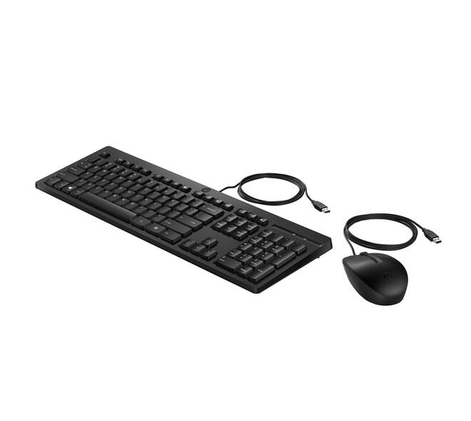 Toetsenbord + muis HP 225 bedraad QWERTY