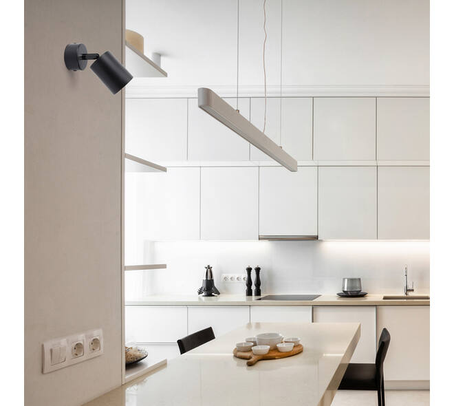 Plafondspot Integral Siena 1 spot IP20 GU10 zwart