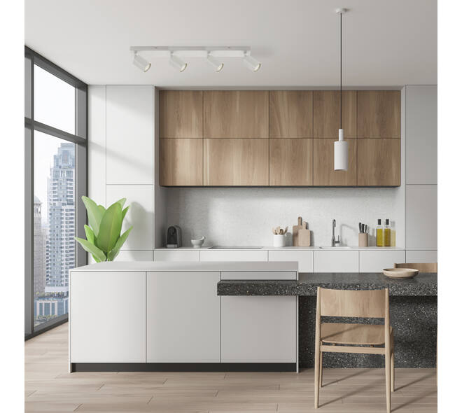 Plafondspot Integral Siena 4 spot IP20 GU10 wit