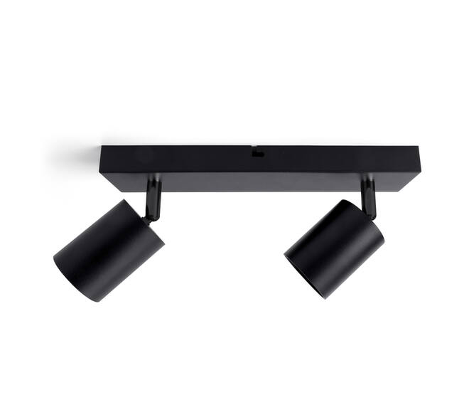 Plafondspot Integral Siena 2 spot IP20 GU10 zwart