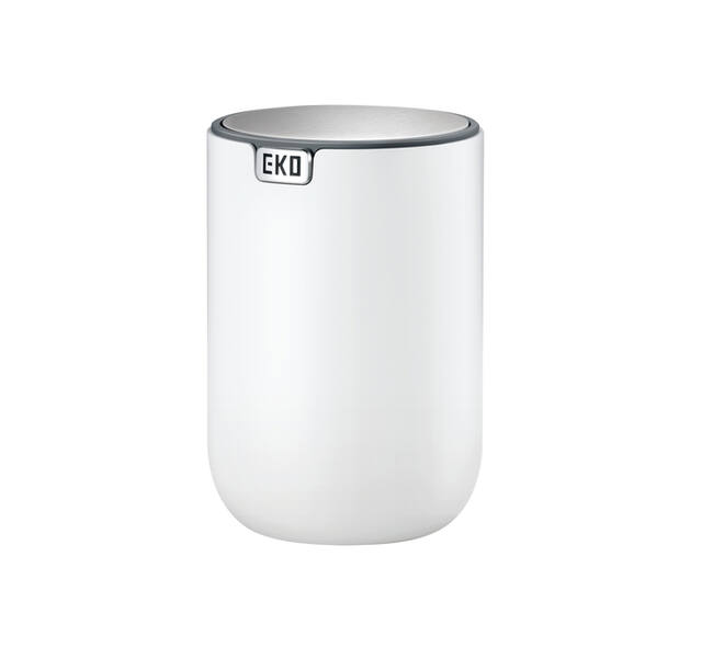 Afvalbak EKO Fandy 2 tafelmodel met swingdeksel 2,2 liter wit