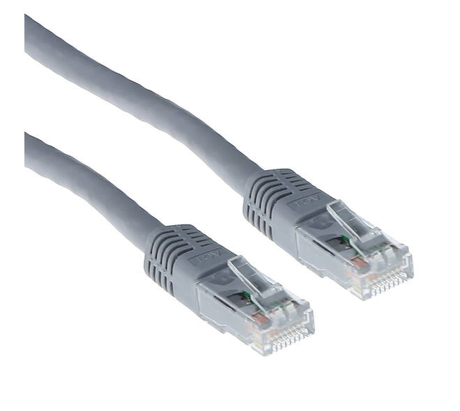 Kabel ACT U/UTP CAT6 patchkabel RJ45 Grijs 5 meter
