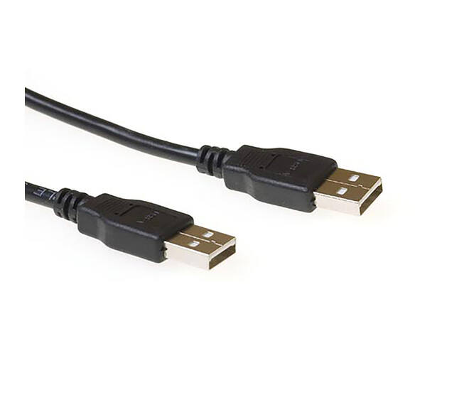 Kabel ACT USB 2.0 M-M zwart 2 meter