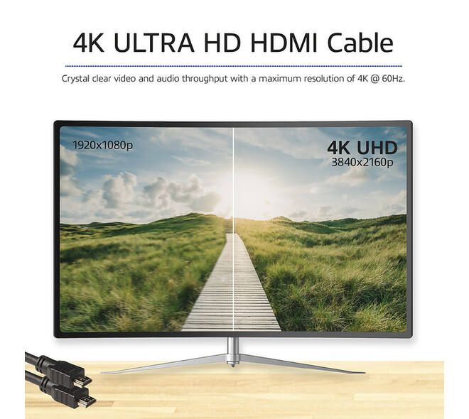 Kabel ACT HDMI ETH4K M/M zwart 2 meter