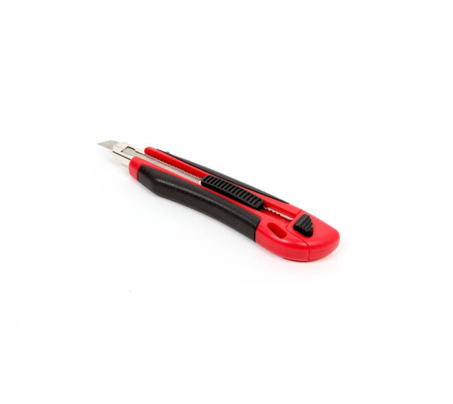Snijmes IEZZY 9mm kunststof met ergonomische softgrip incl. 3 mesje