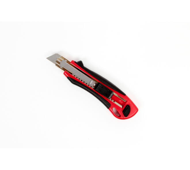 Snijmes IEZZY 18mm kunststof met ergonomische softgrip incl. 3 mesje