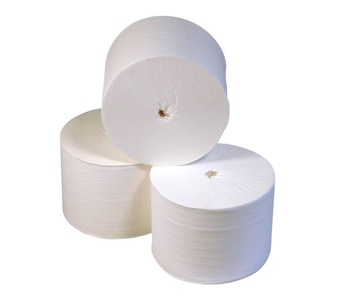 Toiletpapier Coreless 2-laags 104m wit